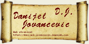 Danijel Jovančević vizit kartica